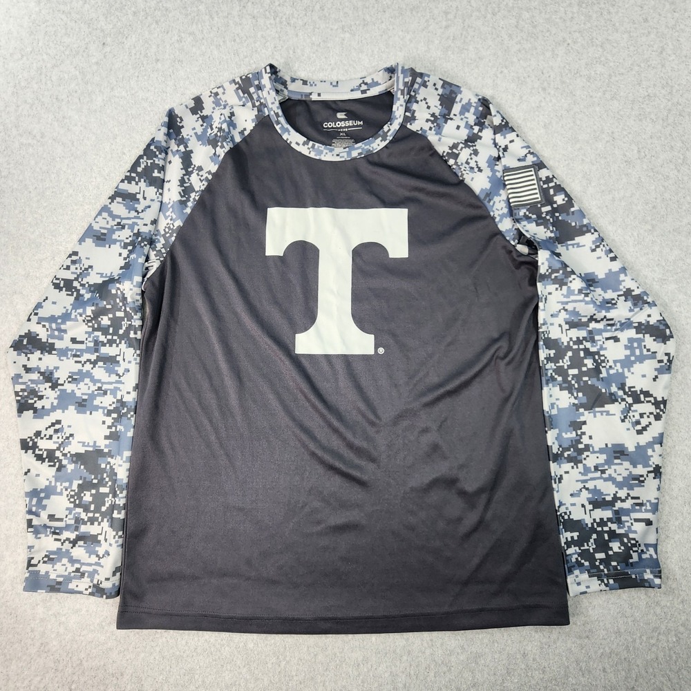 Tennessee Volunteer Longsleeve Mens Size XL Gray Digi Camo OHT Salute To Service